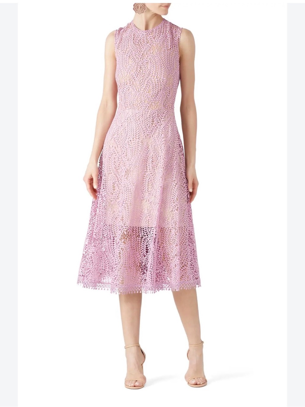Dress the Population Shane Lace Lavender Dress Sz M